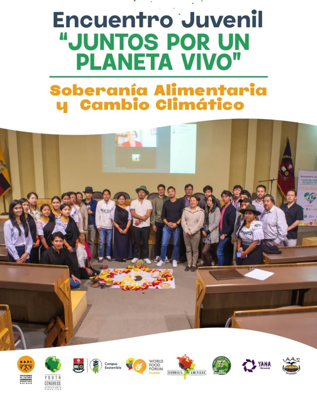 Encuentro Juvenil Juntos por un Planeta Vivo announcement